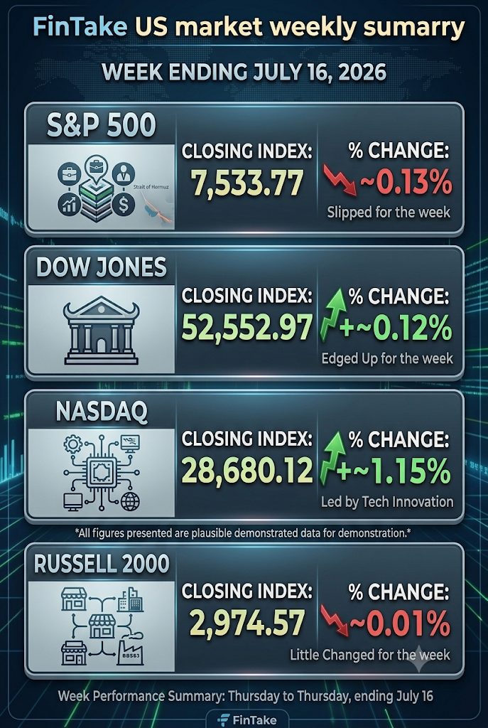 Figure 1: U.S. Market Performance with Weekly Change