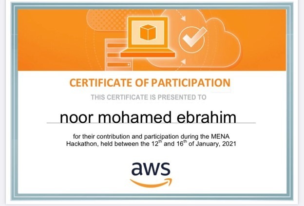 MENA Hackathon Award