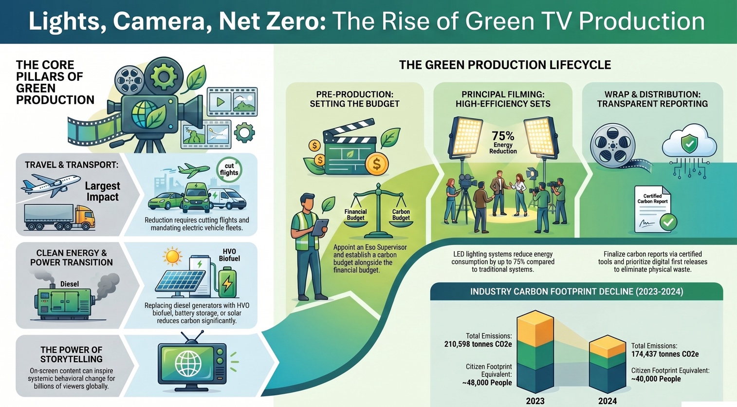 Lights, Camera, Sustainability: The Rise of Green Television Production