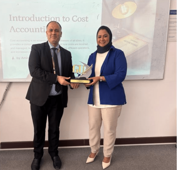 Insightful Guest Lecture by Ms. Amina Jassim: Cost Classification and Audit Reports for Accounting Students