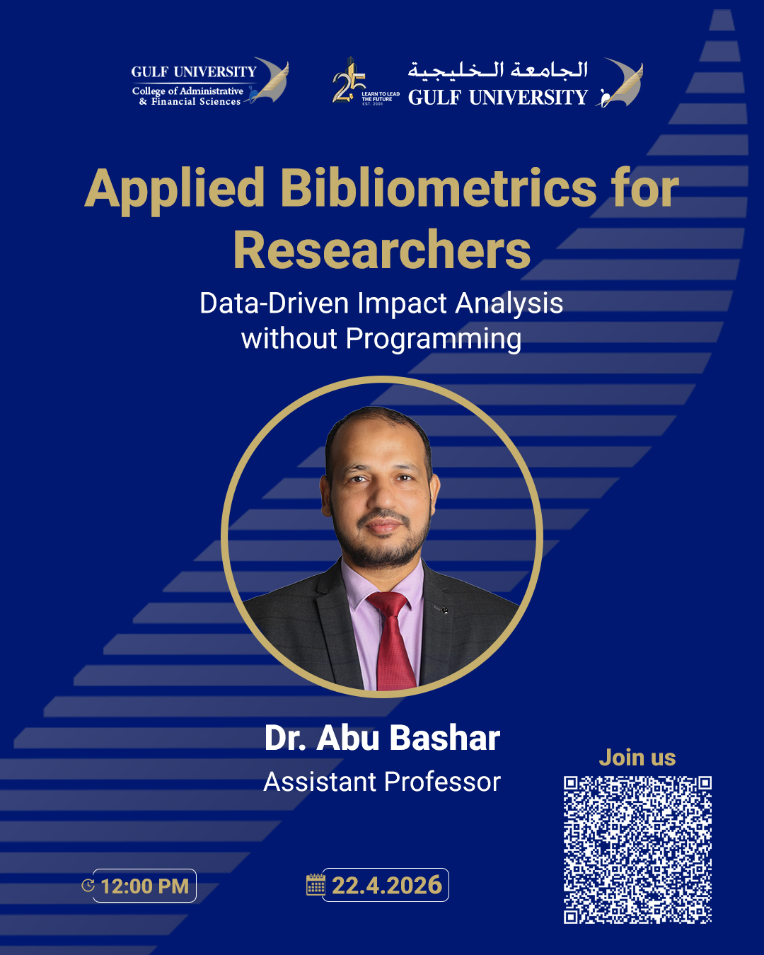 Dr. Abu Bashar Workshop: Applied Bibliometrics for Researchers — Data-Driven Impact Analysis without Programming