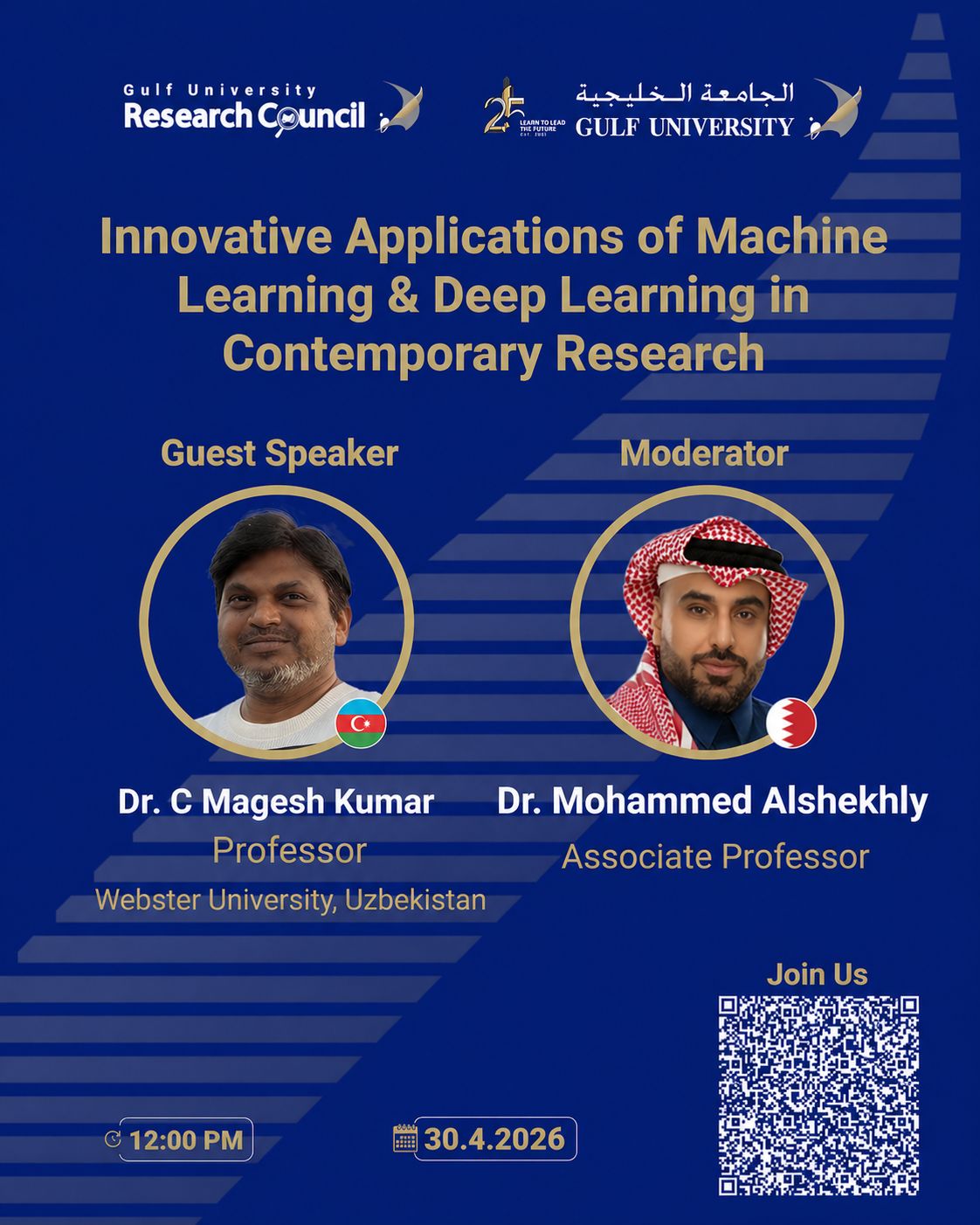 Dr. C Magesh Kumar Workshop: Innovative Applications of Machine Learning & Deep Learning in Contemporary Research