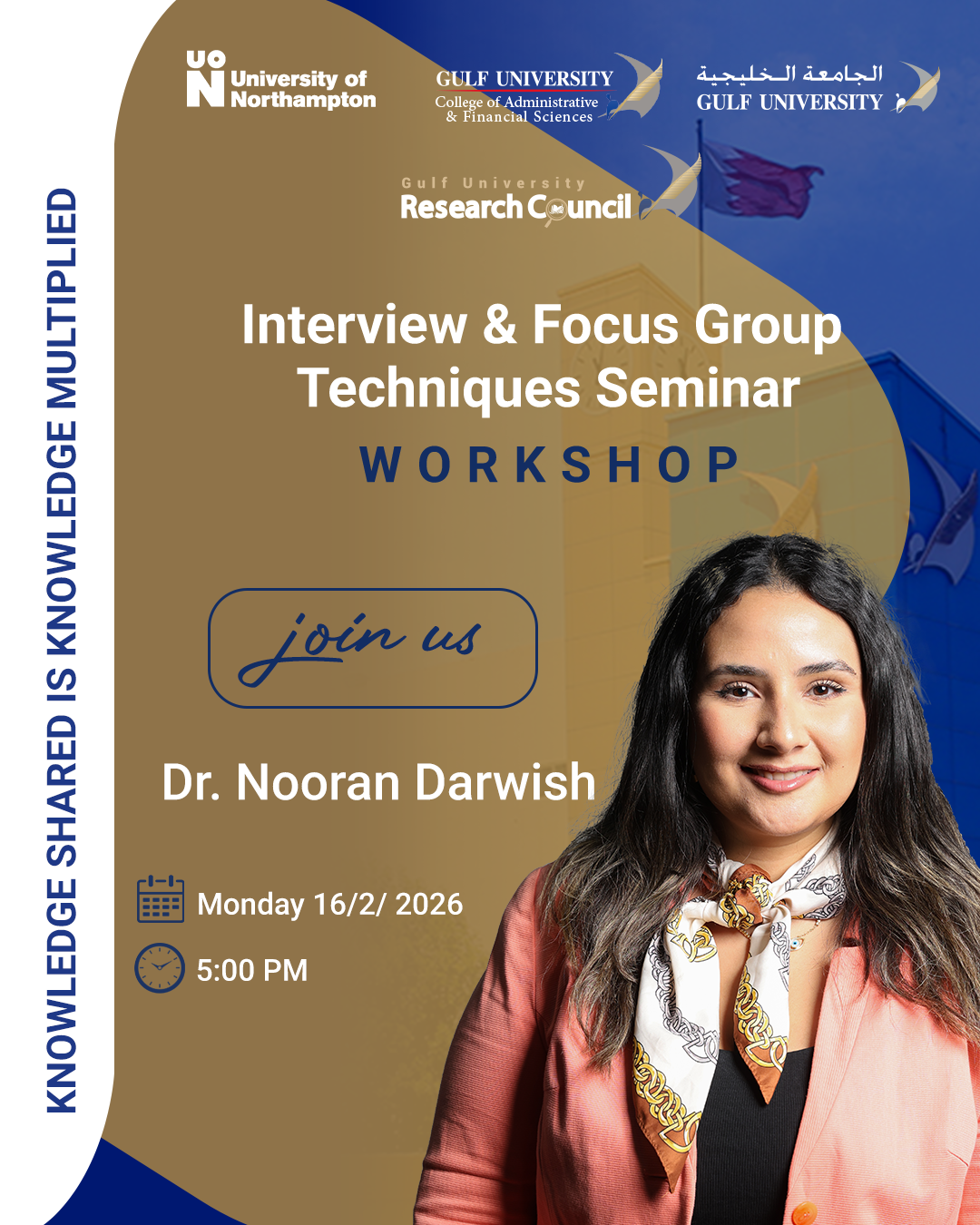 Dr. Nooran Darwish Workshop: Interview & Focus Group Techniques Seminar