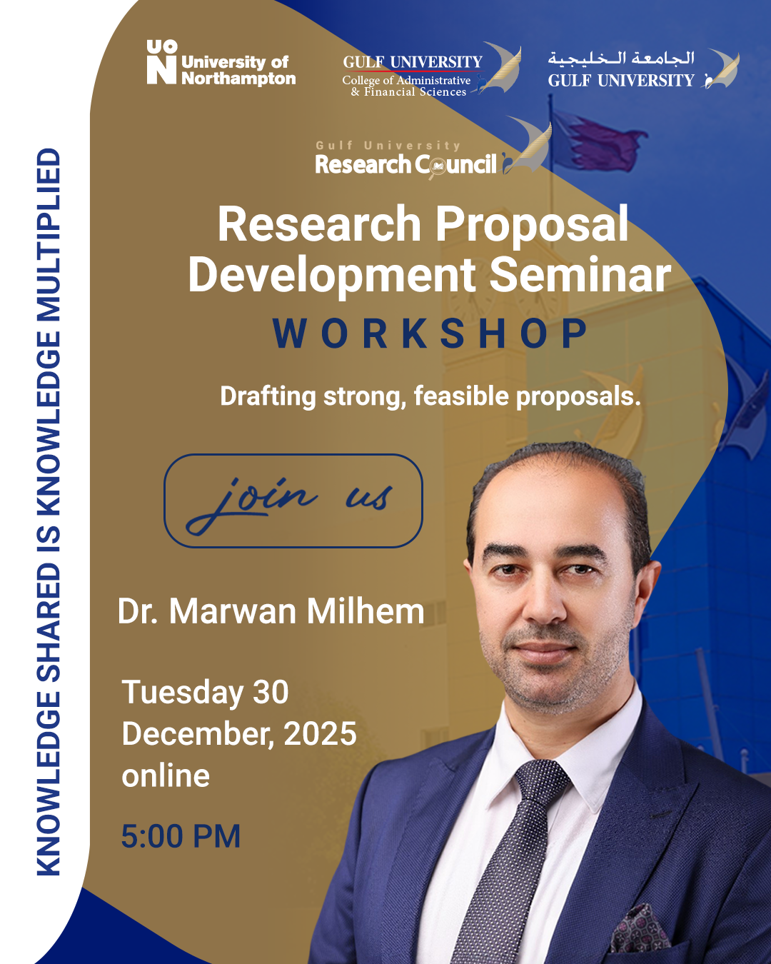 Dr. Marwan Milhem Workshop: Research Proposal Development Seminar