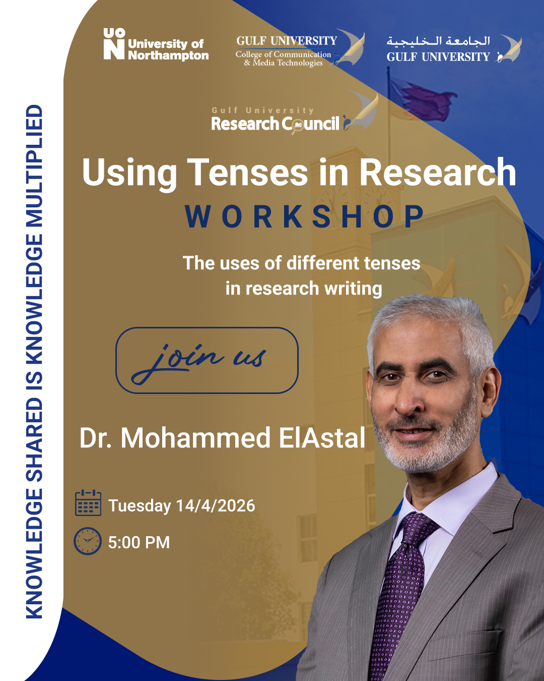 Dr. Mohammed ElAstal Postgraduate Workshop: Using Tenses in Research