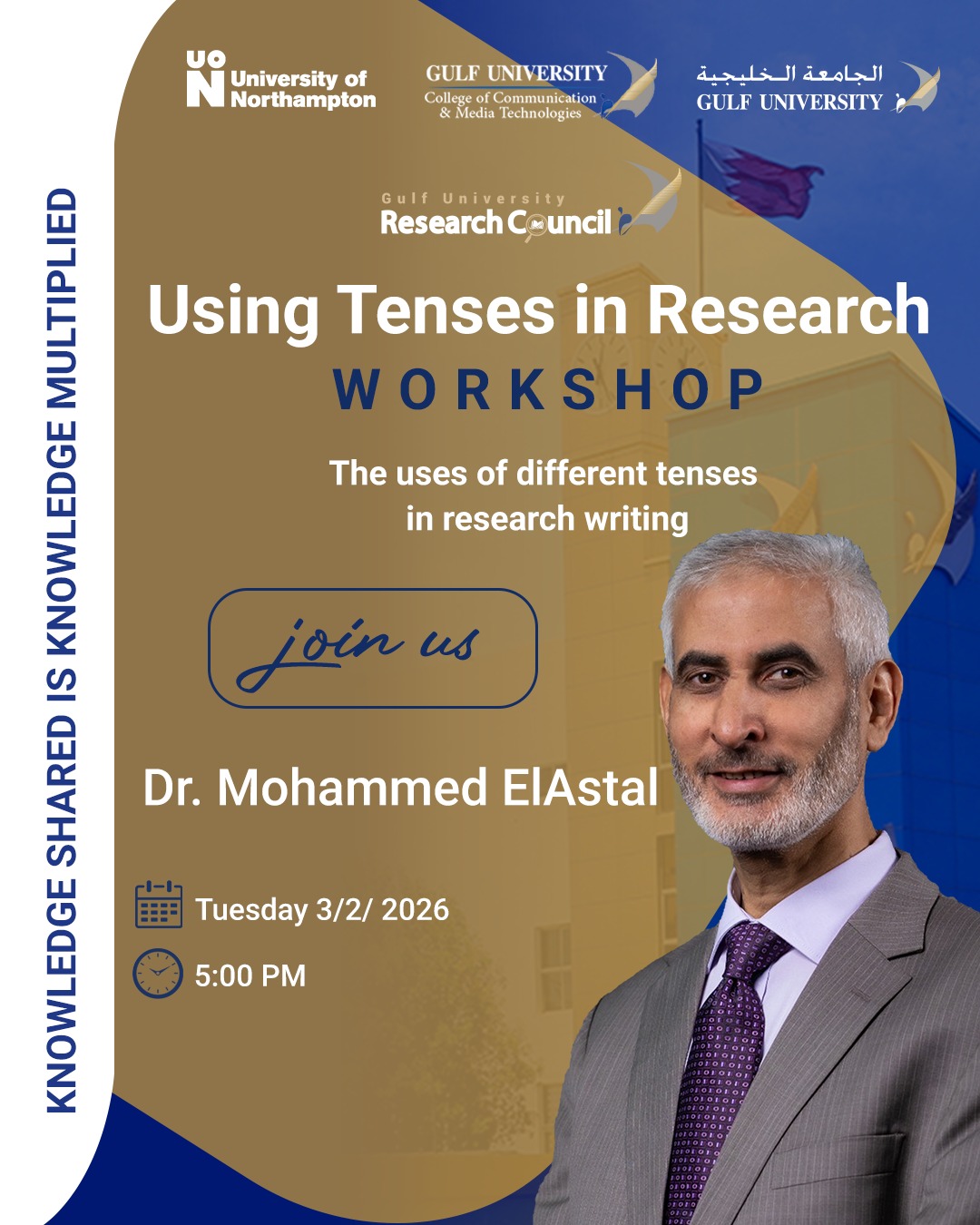Dr. Mohammed ElAstal Workshop: Using Tenses in Research