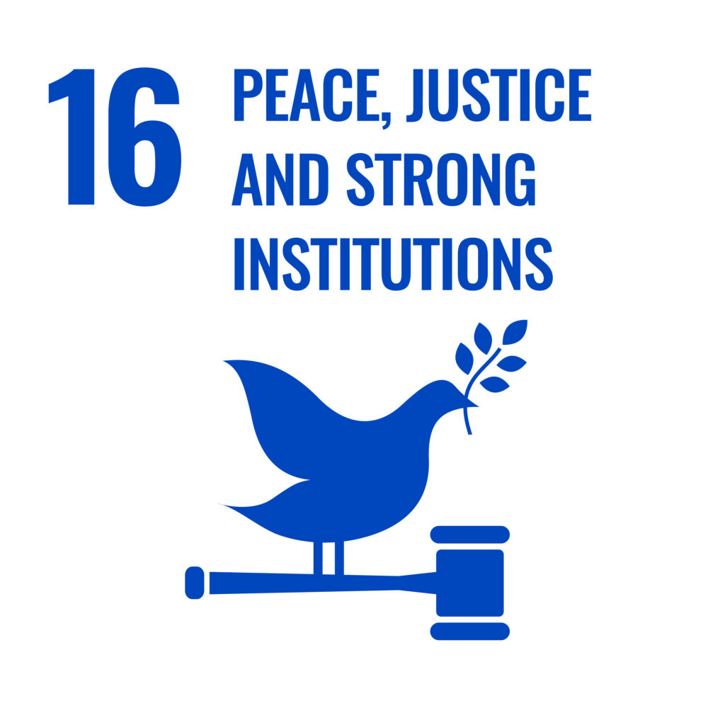 SDG 16 - Peace, Justice & Strong Institutions